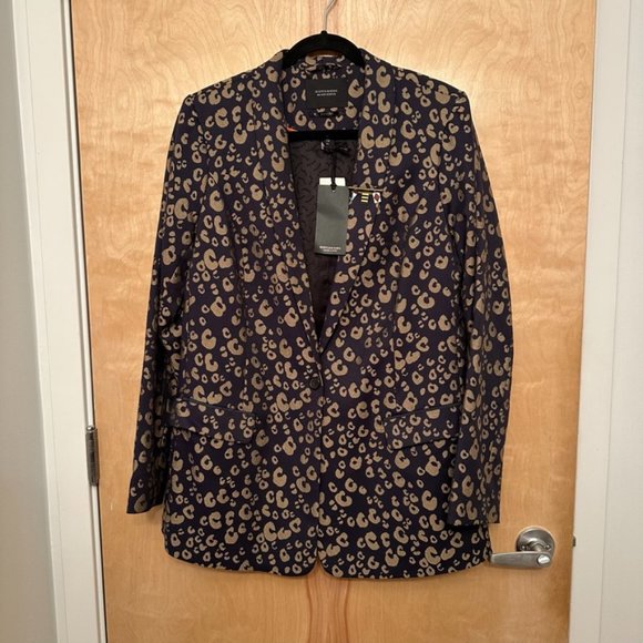 Stretch Jacquard Tailored Blazer - Picture 6 of 9